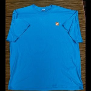 Home Depot light blue short sleeve shirt 3XL